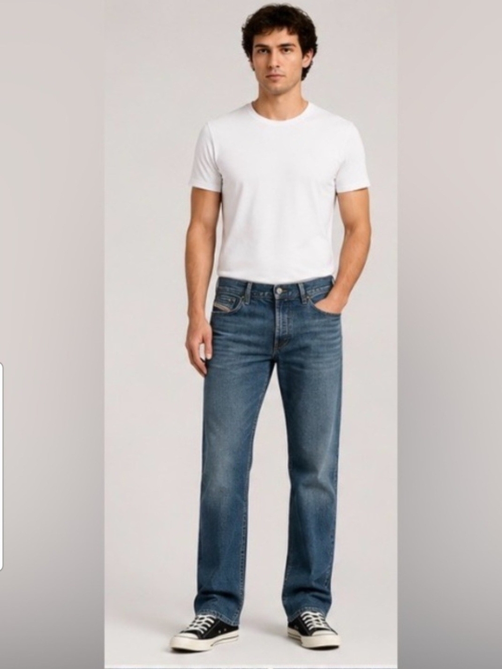 Diesel Zatiny Straight-Leg Jeans 32x32 in Medium Wash Y2K VIBES